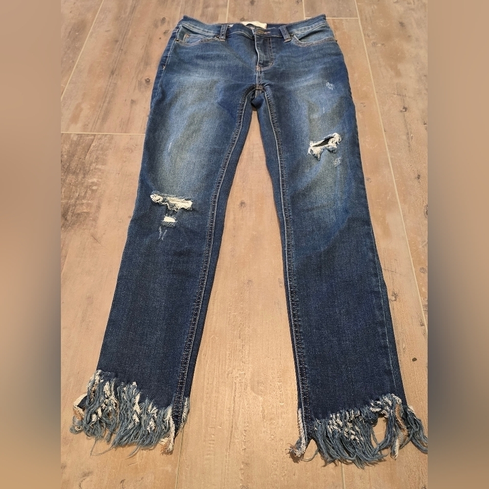 Free People Frayed Hem Skinny